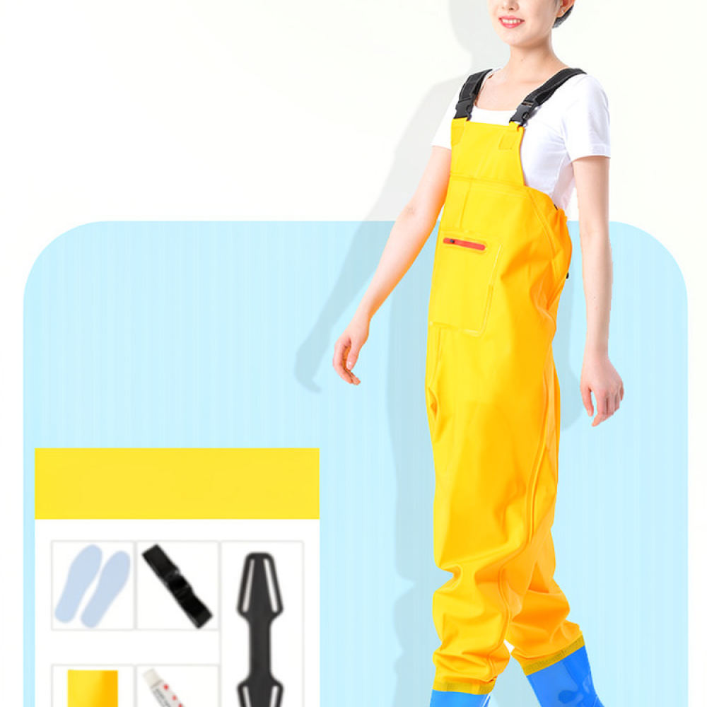 Fishing Pants Waterproof - Lightweight Wading Overalls Fishing Gear Waterproof