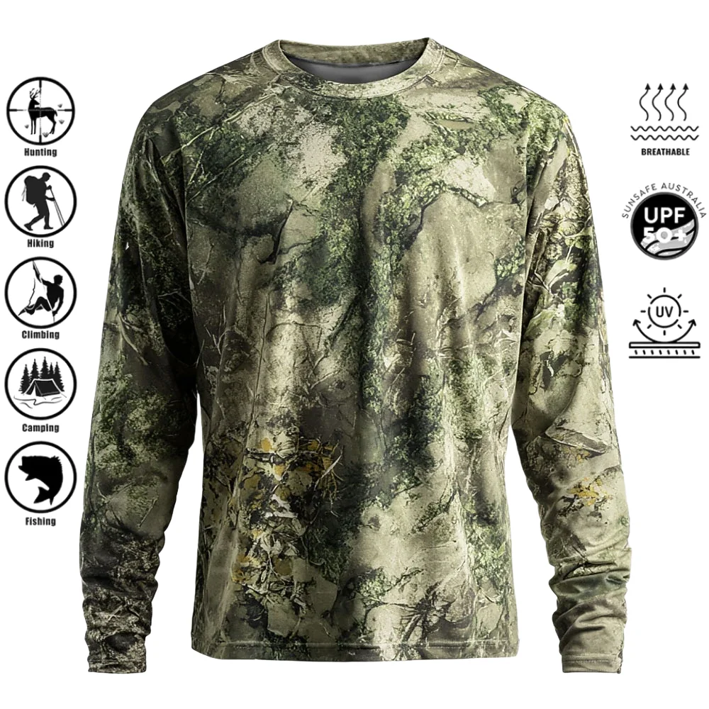 Men Long Sleeve T-shirt Polyes - Fishing Shirt Uv Protection recension och pris